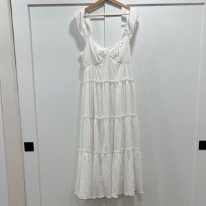 White Tiered Maxi Sundress